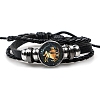 Constellation PU Leather Triple Layer Multi-strand Bracelets PW-WGF2E53-10-1