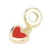 Brass Enamel European Dangle Charms LS-KK-B159-01G-02-2