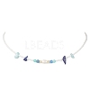 4Pcs 4 Styles Faceted Round and Chip Mixed Gemstone & Natural Cultured Freshwater Pearl & Glass Seed Baeded Necklaces for Women NJEW-JN05602-4