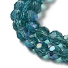 Electroplate Transparent Glass Beads Strands EGLA-A035-T4mm-L12-3
