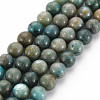 Natural Chrysocolla Beads Strands X-G-S376-004A-1