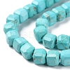 Natural Howlite Beads Strands G-G001-A01-02-4