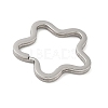304 Stainless Steel Split Key Rings Hand Polished STAS-D144-01B-P-2
