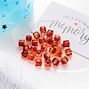 Two Tone Transparent Spray Painted Acrylic Beads ACRP-T005-26-M-3