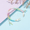 Segment Dyed Polyester Thread Braided Bead Bracelet Making AJEW-JB00918-03-4