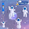 3Pcs Astronaut Keychain Cute Space Keychain for Backpack Wallet Car Keychain Decoration Children's Space Party Favors JX317B-2