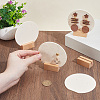 4 Bags Round Acrylic Couple Earring Display Stands EDIS-SC0001-17B-3