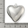 Heart Brass Pendants X-KK-N254-98P-3