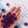 Transparent Frosted Acrylic Bead Caps MACR-S371-04A-743-5