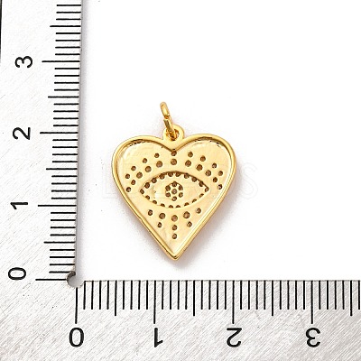 Brass Micro Pave Cubic Zirconia Pendants KK-U033-07G-01-1