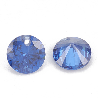 Cubic Zirconia Charms ZIRC-N033-B-07-1