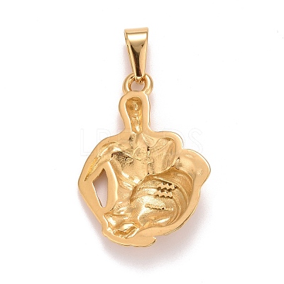 Ion Plating(IP) 304 Stainless Steel Pendants STAS-D165-14G-01-1