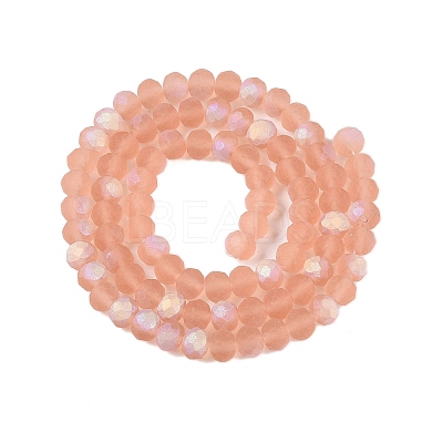 Transparent Glass Beads Strands EGLA-A044-T6mm-MB21-1