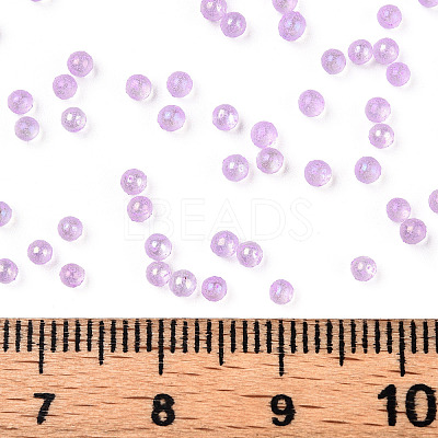 Luminous Transparent Glass Seed Round Beads GLAA-F124-D09-A-1