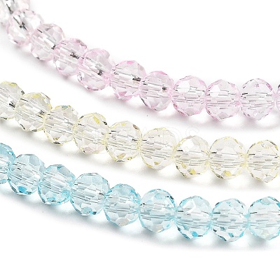Transparent Painted Glass Beads Strands X1-DGLA-A034-T3mm-A21-1