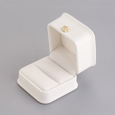 PU Leather Ring Gift Boxes LBOX-L005-A03-1