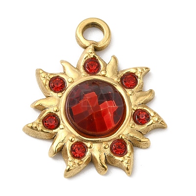 Real 18K Gold Plated 304 Stainless Steel Pendants STAS-A084-22G-03-1