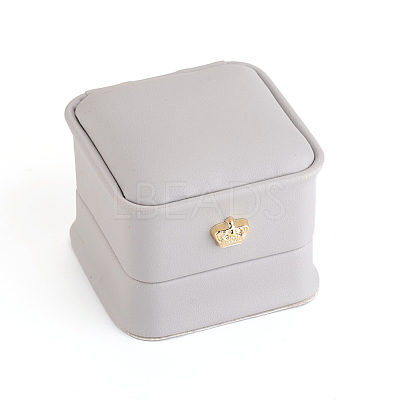 PU Leather Ring Gift Boxes X-LBOX-L005-A02-1