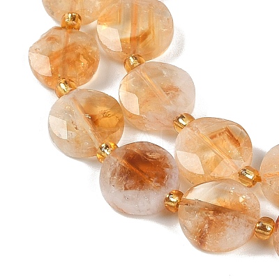 Natural Citrine(Heated) Beads Strands G-C116-A58-01-1