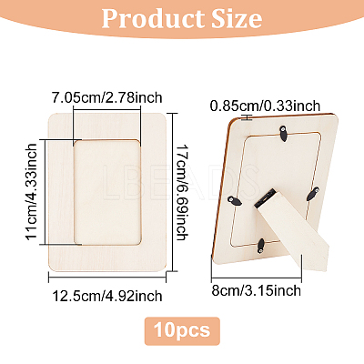 Wood Photo Frames WOOD-WH0024-121B-1
