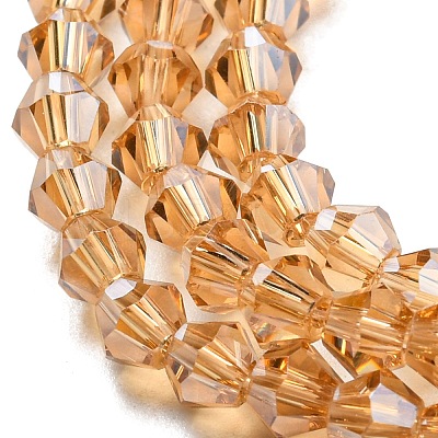 Transparent Electroplate Glass Beads Strands EGLA-A039-T2mm-A18-1
