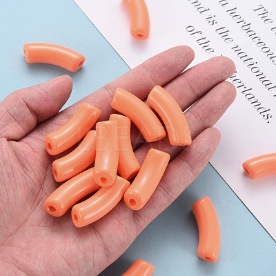 Opaque Acrylic Beads MACR-S372-001B-S025-1
