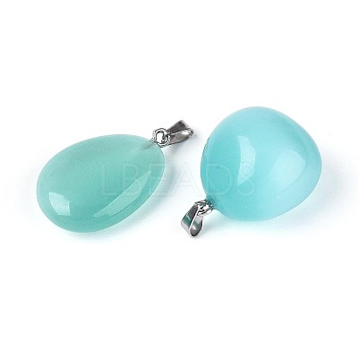 Cat Eye Pendants G-N360-07P-06-1