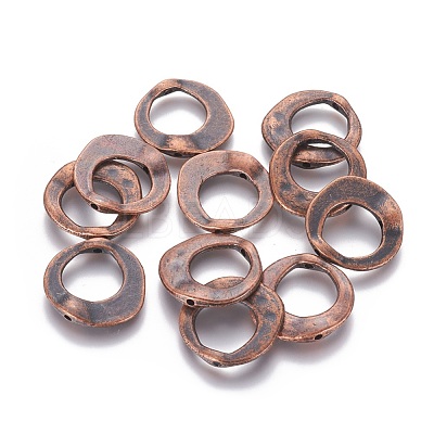 Tibetan Style Irregular Ring Bead Frames X-RLF10246Y-NF-1