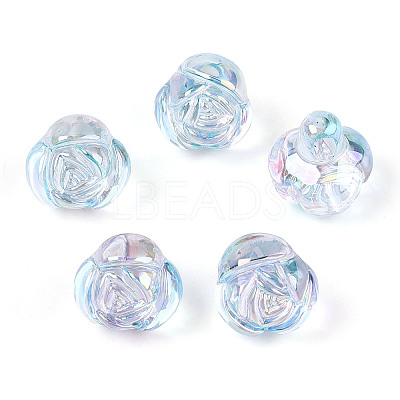 Electroplate Transparent Acrylic Beads LS-PACR-CJC0008-08C-1