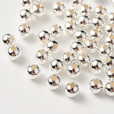 925 Sterling Silver Beads STER-S002-15-3mm-1