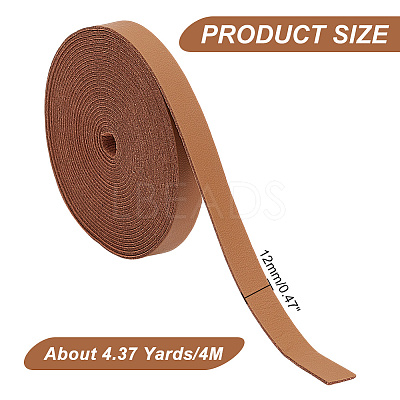 Flat PU Leather Cord WL-WH0004-09D-1