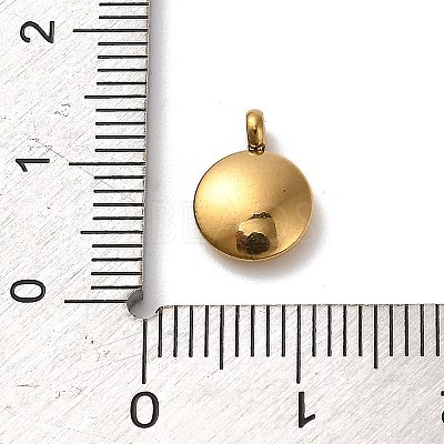 304 Stainless Steel Black Enamel Charms STAS-R009-02G-11-1