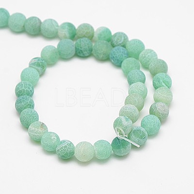 Natural Weathered Agate Beads Strands X-G-G589-8mm-08-1
