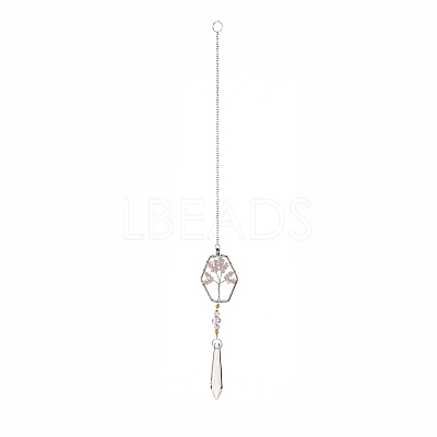 Teardrop Acrylic Beads Big Pendant Decorations HJEW-D029-01P-A-1