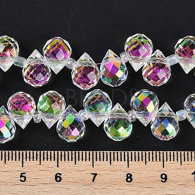 Electroplate Glass Beads Strands EGLA-D030-17X-1