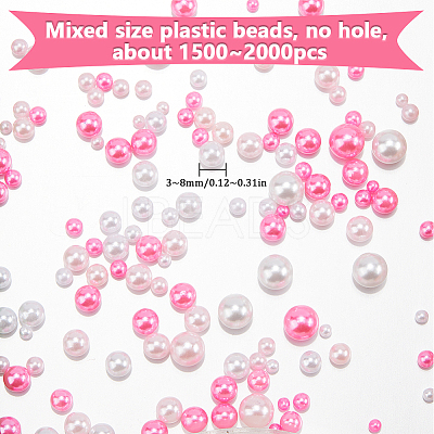 2 Sets Plastic Beads KY-SC0002-24D-1