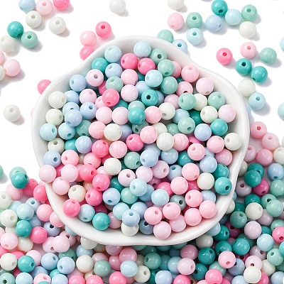 Opaque Acrylic Beads SACR-Q004-01E-1