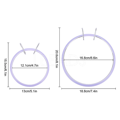 Ring Embroidery Plastic Hoops TOOL-GF0001-60-1