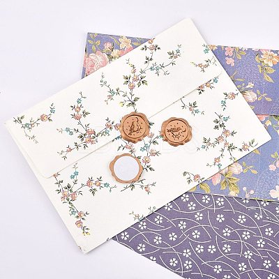 50Pcs Adhesive Wax Stamp Stickers DIY-CP0005-82C-1