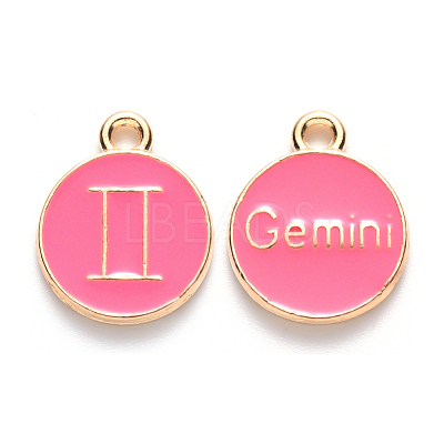 Alloy Enamel Pendants X-ENAM-S124-01B-03I-1