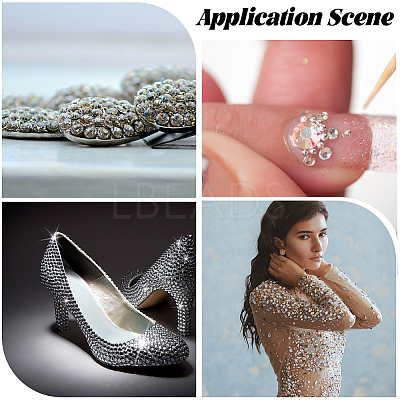 950Pcs Resin Rhinestone Cabochons CRES-WH20004-03C-1