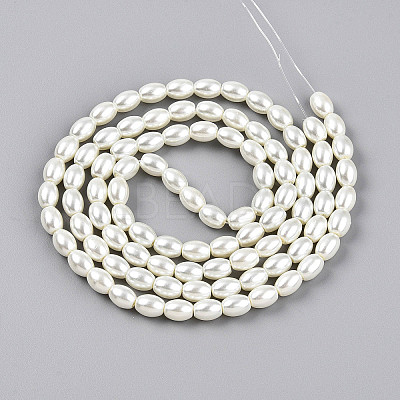 Baking Paint Pearlized Glass Pearl Bead Strands HY-T002-01A-02-1