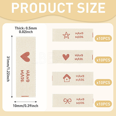 Polyester Clothing Label DIY-TA0015-56B-1