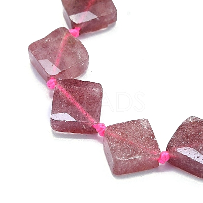 Natural Strawberry Quartz Beads Strands G-G106-H04-02-1