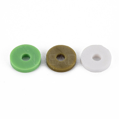 Handmade Polymer Clay Beads Strands CLAY-R089-8mm-T003-1
