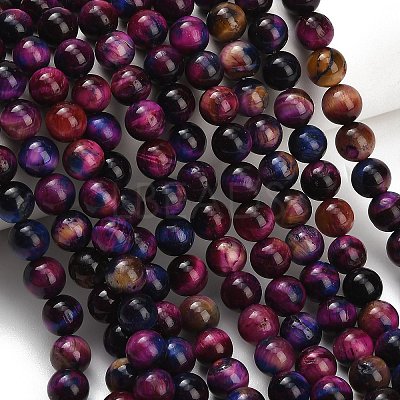 Natural Tiger Eye Beads Strands LS-G-B133-A02-8mm-10-1