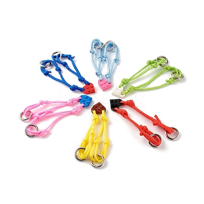 Polyester & Spandex Cord Bracelet Sets BJEW-JB06367-1