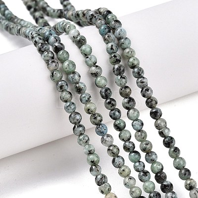 Dyed Natural White Jade Beads Strands G-T140-4mm-B03-1