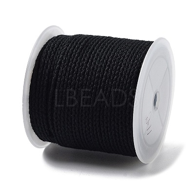 20M Polyester Braided Cord for Jewelry Making OCOR-G015-04A-04-1