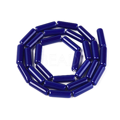 Opaque Solid Color Glass Beads Strands X-GLAA-N070-01A-C05-1